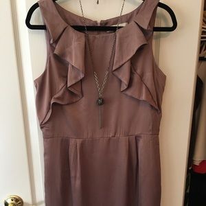 LOFT Ruffle Rose Dress 🌸